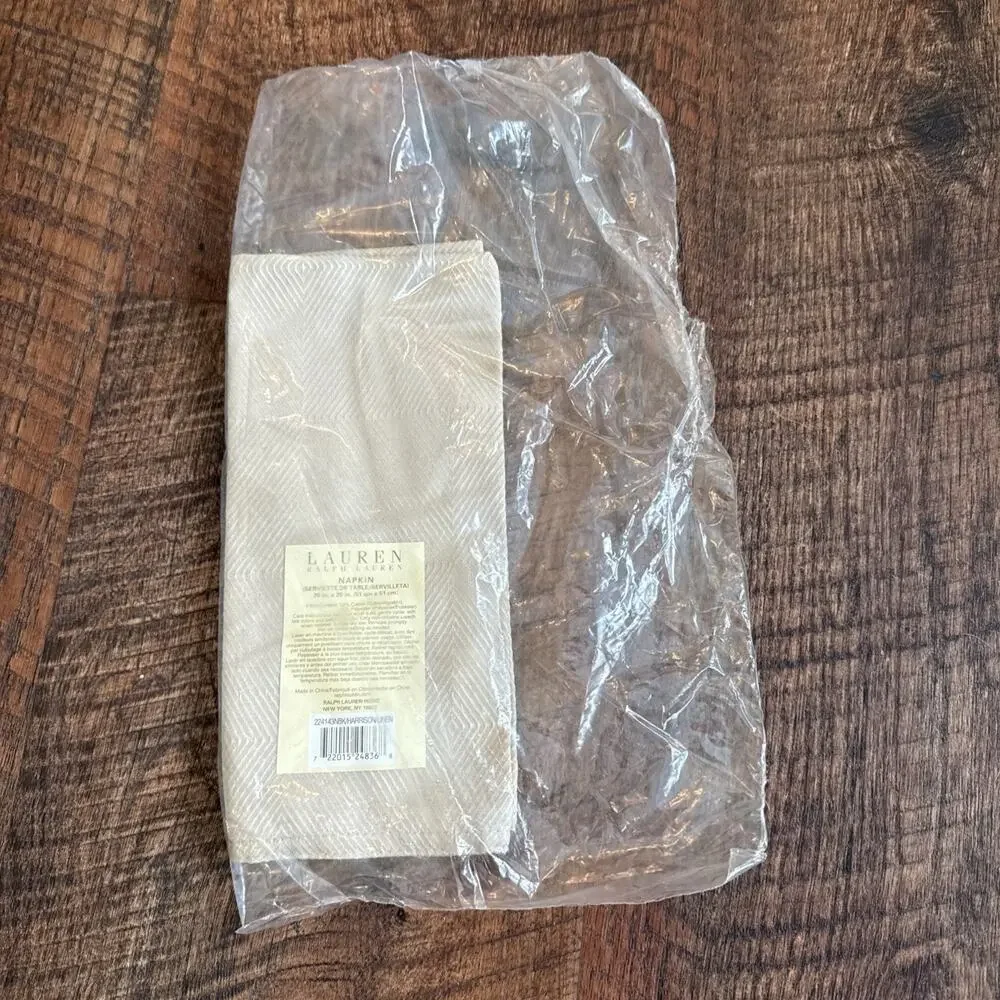 Ralph Lauren Harrison Table Linen Napkin Retired Color Taupe 20